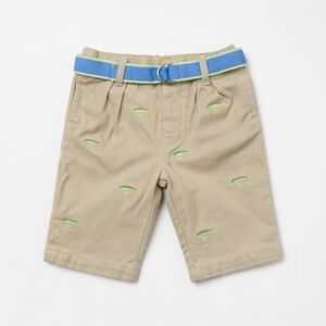 Ralph Lauren Tan Shorts with Blue Belt
